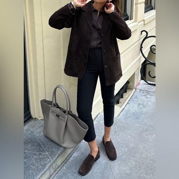 Wilsons Leather Jackets & Blazers - Wilson’s the leather Experts button down Genuine black suede leather jacket